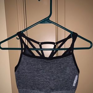 Gymshark Adapt Marl Seamless Sports Bra - Black